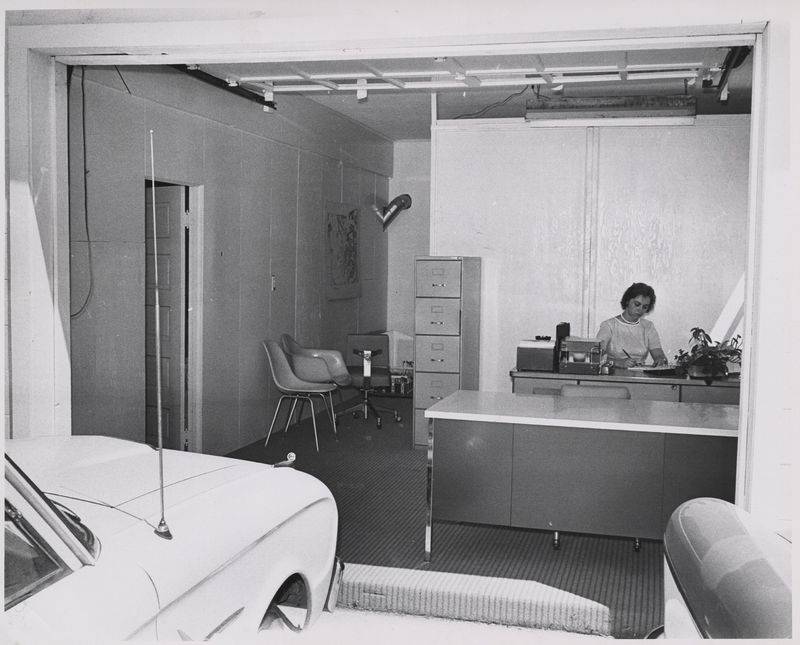 Pink House garage administration office